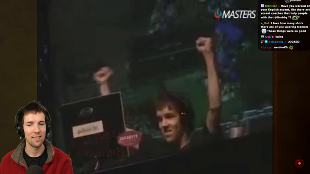 Grubby cringes at his young self