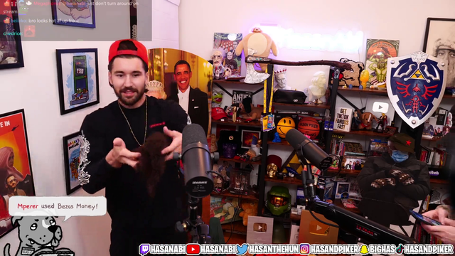 Moment after Hasan gets a haircut...