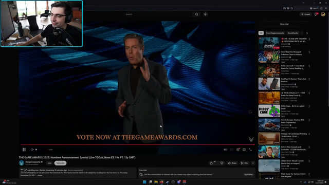 Shroud on the 2025 Game of the Year Nominees