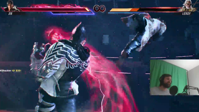 Forsen chokes in Tekken 8 (real voice WutFace)