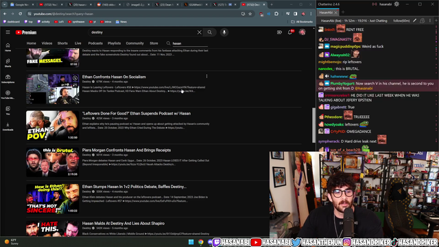 Hasan: "I'm paying his child support"