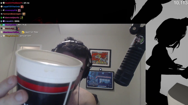 Caveman streamer kills ants by eating them