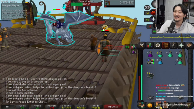 Rune Dragon putting Savix in his Place