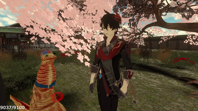 Crumpet meets a Japanese musician in VRChat