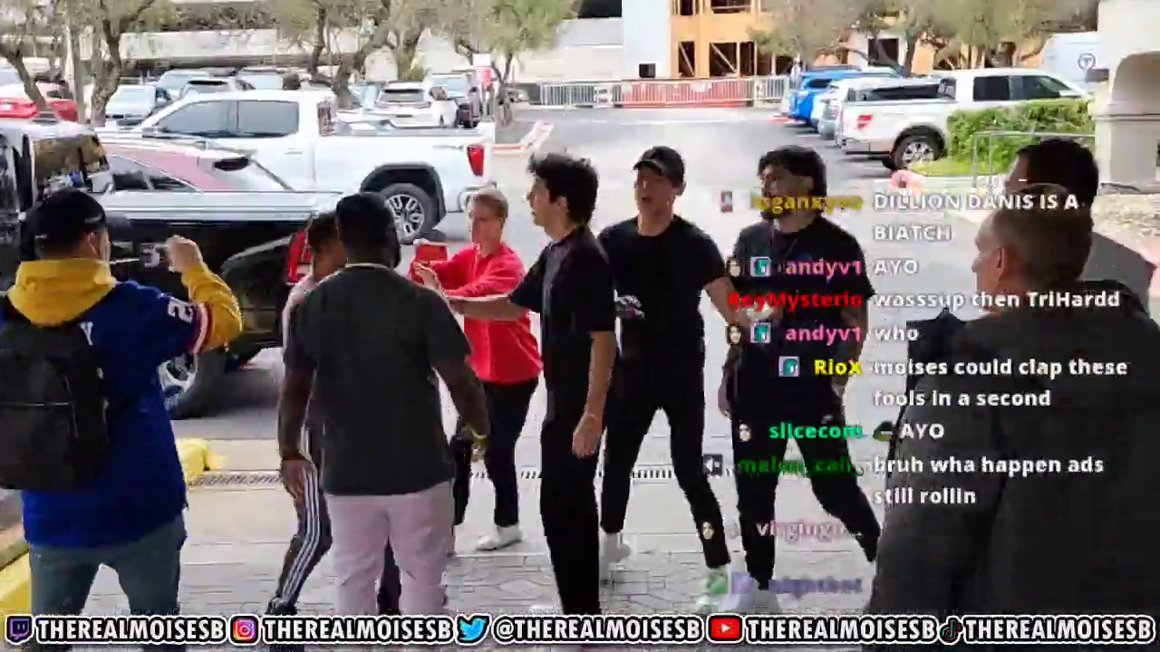 fight breaks out at KSI boxing event