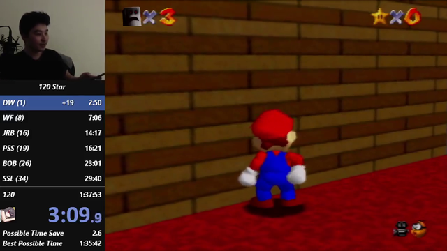 Super Mario 64 WR Holder "resets" his eyes