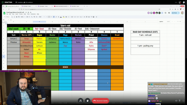(Onlyfangs) Deedge barred from raid for shit talking