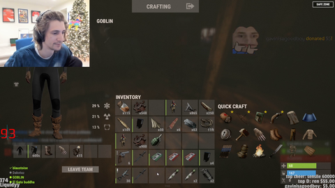 xQc offers a solution to Trains Rust gambling problem