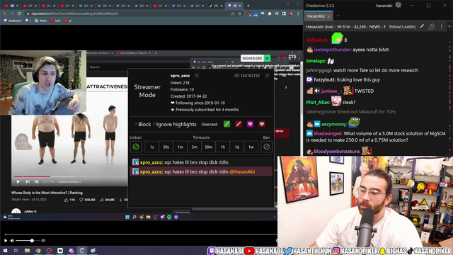 Hasan goes hard on a viewer