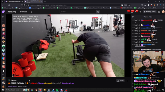 Simply admires his assets