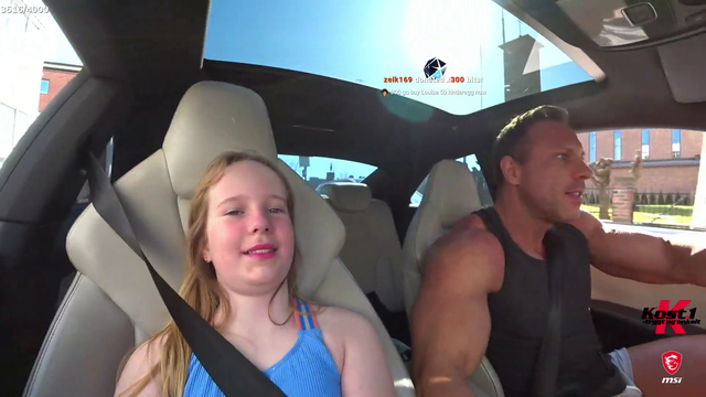 Knut's daughter annoyed with him driving like a teenager