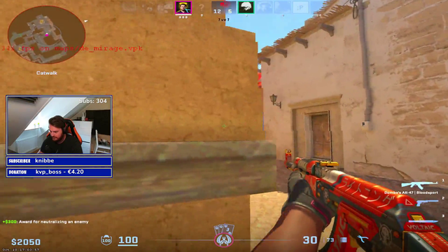 Friberg tries to retake the bomb site vs a cheater