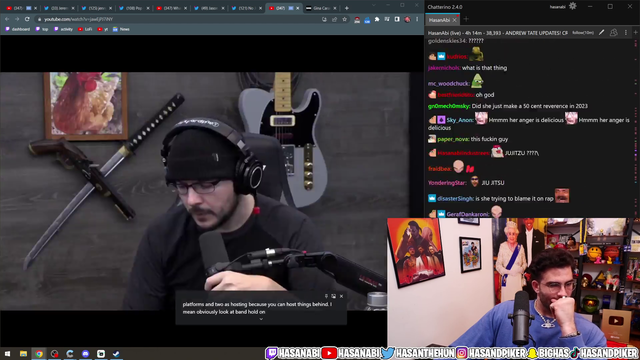 Hasan sees a familiar face on stream