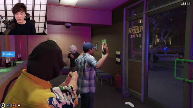 X returns from cruise ship and robs bank