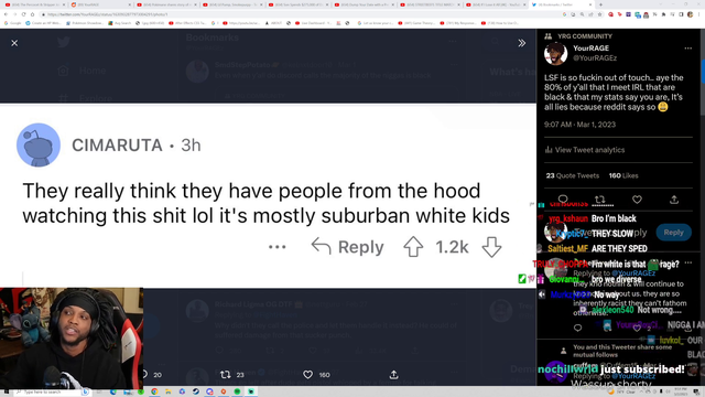 Yourrage rebuttals LSF take about the W/L Community Demographic