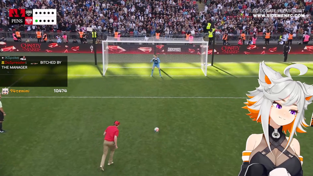 Deme handles the loss like a true red-blooded British man