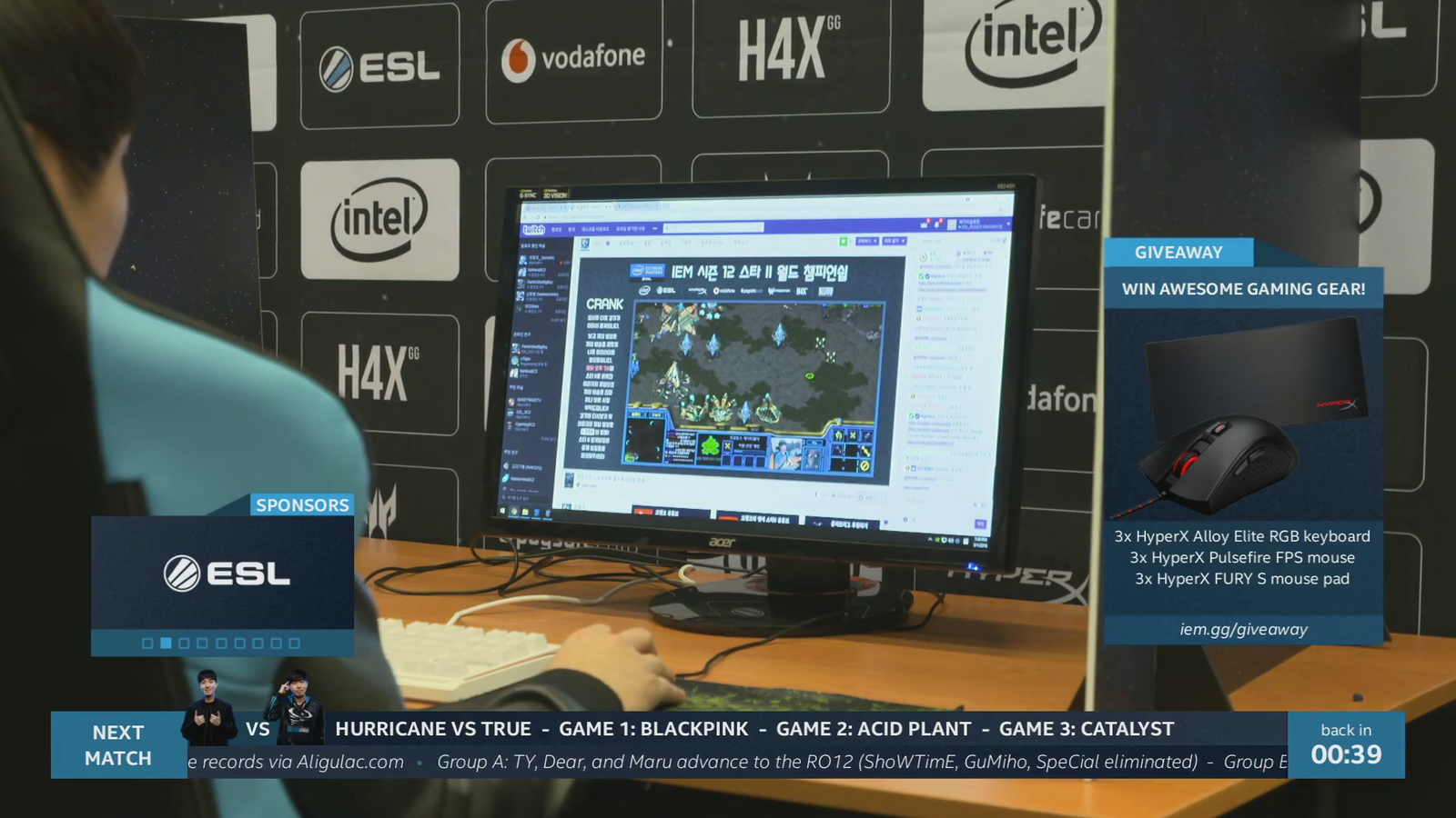 Korean pro player's intense moment at IEM Katowice