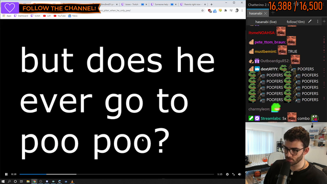 HasanAbi - POO POO PIKER