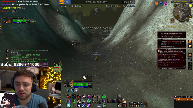 Minx crashing out in Miz's chat