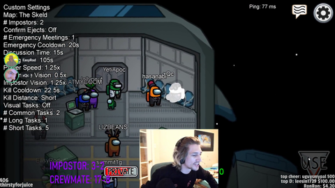 XQC flames one of the better Among Up players (5Up) while he leaves for another group because of xQc's ego