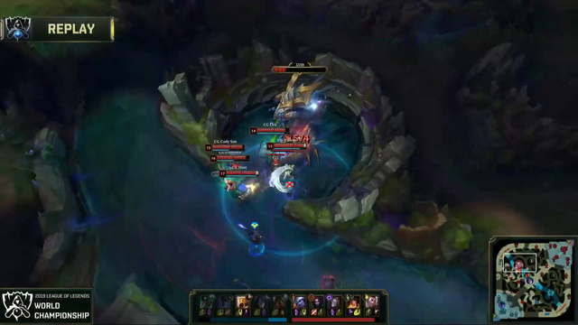 K1NG steals baron on 1hp in lol world championship