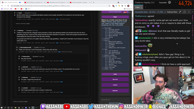 Hasan on Train's gambling addiction