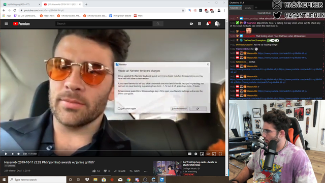 Boomer gets hacked by Windows Narrator