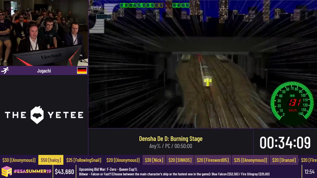 Speedrunner finds new strat in train racing game during ESAMarathon