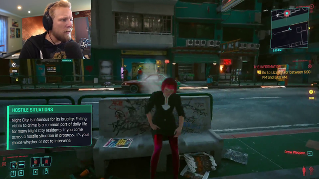 Quin69 finds an interesting NPC in Cyberpunk 2077