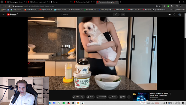 League pro player doesn't understand cuisine choices by Korean Egirl