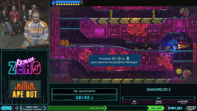 AGDQ streamer screams like a 4 year old girl