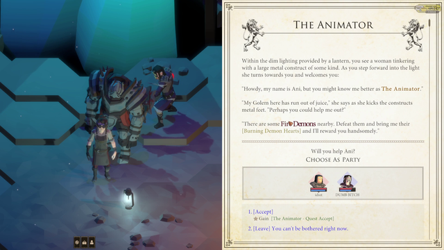 Soda reads in character