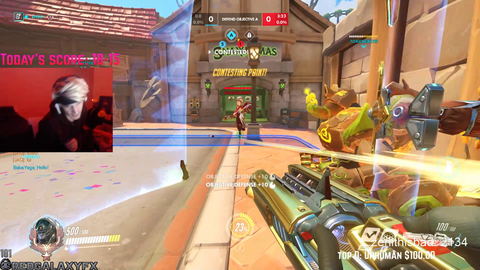 xQc is fed up with an Overwatch hacker