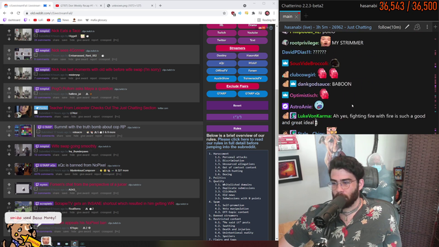 Hasan on XQC's pattern of bad behavior