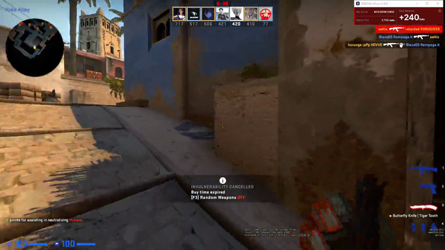 Man performs an amazing front flip in CSGO