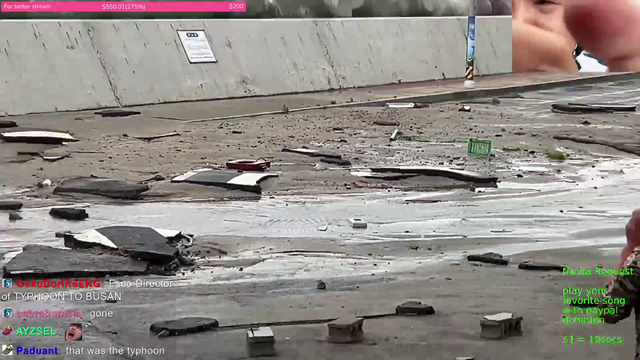 post-typhoon in Korea