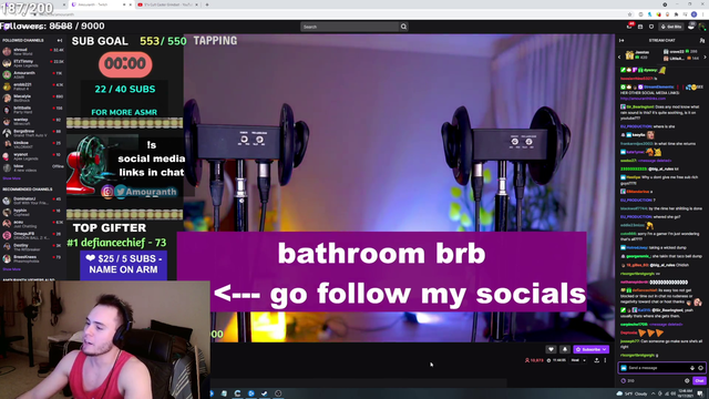 Corey accidentally texted his dad that he met amouranth.