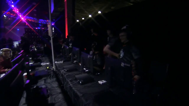 Esport players exchange kind words after a match