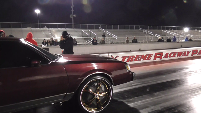 Wheel breaks off car at the track