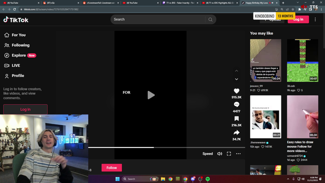 xQc reveals it's the second year in a row somebody attempted to swat him on his birthday