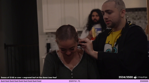 Maya fully bald