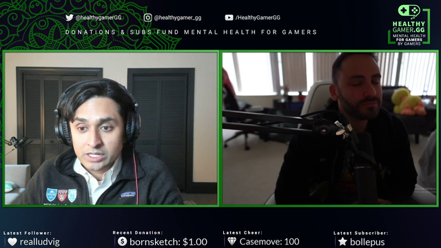 Healthygamer (Dr. K) discusses with Reckful the voids he tries to fill with his friends.