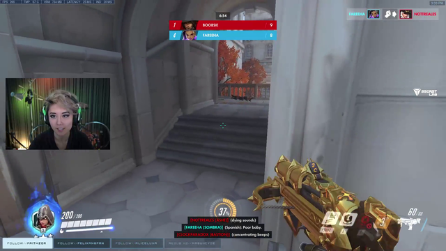 Fareeha does the Roadhog Shuffle