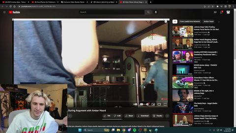 xQc defends Steven Crowdrs treatment of his pregnant wife on leaked home security cam video
