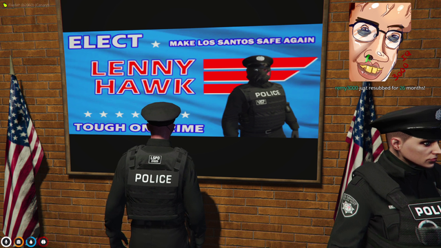 Lenny runs for Chief of Police
