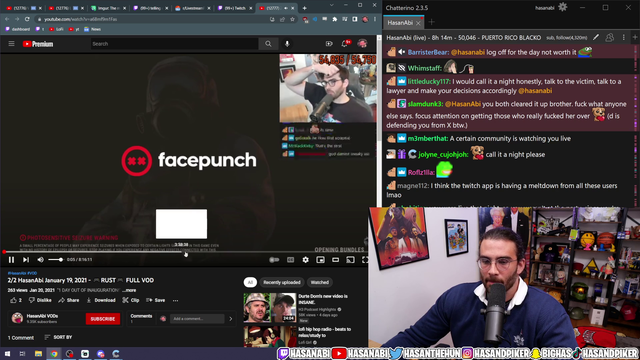 Hasan Was Playing Rust During that Party Time Frame