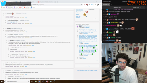 Myth was being way too horny in Hasan's chat last night
