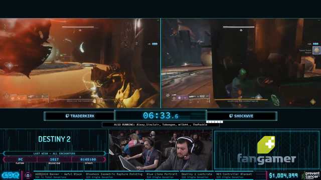 Someone gets an add request during Destiny AGDQ