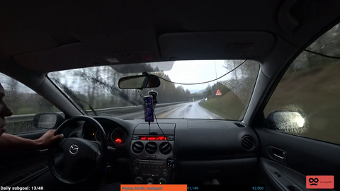 Just Knut driving through the mountains of Norway, in the rain, listening to Beethoven.