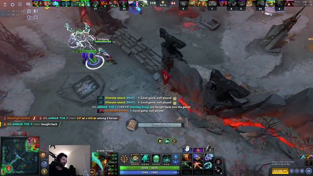 No one has ever done that in the history of DOTA!